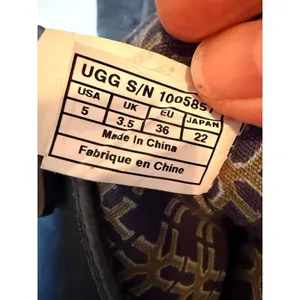 UGG Boots Womens 5 Blue Bailey Button‎ Triplet Tall Suede thumbnail 7