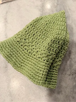 Handmade Crochet Bucket Hat 100% Cotton Lightweight Packable Festival Boho Beach thumbnail 6