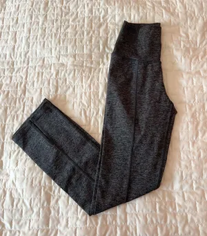 Aerie Offline By Charcoal Heather The Hugger Hi-Rise Slit Hem Pants Size XS thumbnail 2