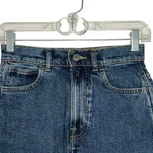 Everlane The Way High Denim Jean Skirt Size 23 High Waist Minimalist Med Wash‎ thumbnail 2