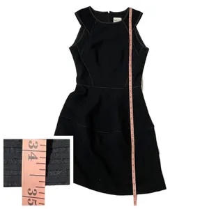 Reiss Zaria-Sheer Stripe Dress - Black - US 2 thumbnail 4