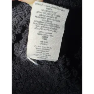 Free People Black‎ Chunky Knit V-Neck Batwing Sleeve Oversized Sweater Small thumbnail 4