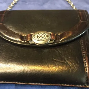 Brighton Croc Embossed Small Hand Bag Clutch Wallet thumbnail 2
