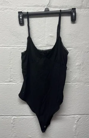 Forever 21 Black Ribbed Bodysuit thumbnail 1