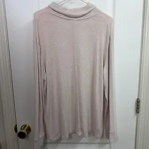 Stars Above pale pink soft cowl neck knit sweater‎ lounge stretch pullover shirt thumbnail 6