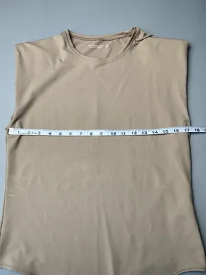 Abercrombie Beige Sleeveless Bodysuit XL Soft Stretch Minimalist Neutral Top thumbnail 4