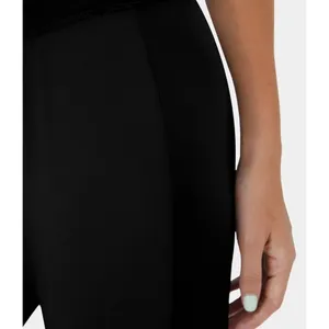 Halara High Waisted Contrast Side Panel Casual Joggers Black M thumbnail 4