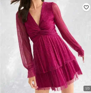 Pink Sparkly Francesca's Dress thumbnail 1