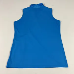 Sport Haley Shirt Womens Large Blue Sleeveless Golf Polo Performance Stretch thumbnail 7