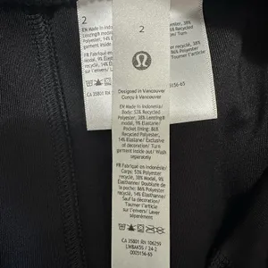 NEW Lululemon Softstreme HR High Rise‎ Midi Skirt Size 2 Black Slim Fit Pockets thumbnail 6