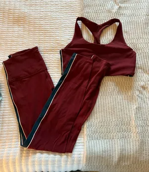 All In motion striped leggings and bra set thumbnail 1