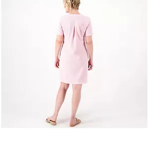 Isaac Mizrahi Live! Regular Knit‎ Seersucker Short Sleeve Dress thumbnail 3