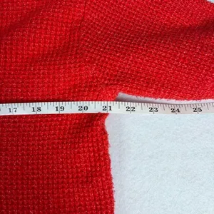 Aerie CozyUp Waffle Button Sweater Women’s XXS Red Oversized Grandpa Cabincore thumbnail 7