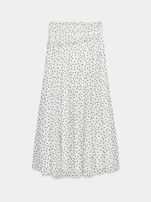 Nwt Zara Long Polka Dot Skirt Size S thumbnail 6