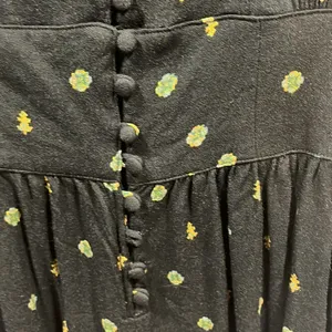 Free People love grows keyhole black button down playsuit romper thumbnail 4