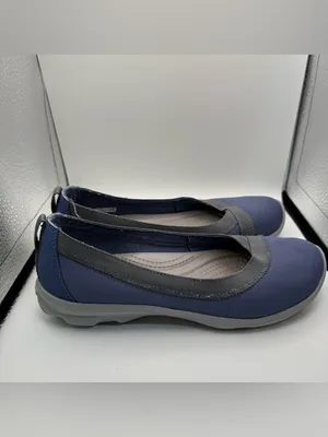 Crocs Busy‎ Day Stretch Ballet Flat Navy Blue Black Comfort Slip On Casual W7 thumbnail 3
