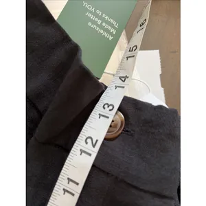 Halara High Waisted Cuffed Crop Pants Womens Size L Black New Flex thumbnail 7