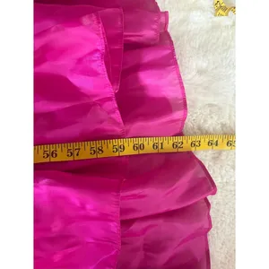 Lulus Pristine Glow Magenta Pink Ruffled Tie-Back Maxi Dress Size Small Formal thumbnail 8