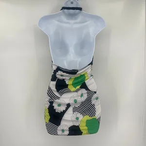 Vtg Y2K Forever Halter Top Sz L Indie Sleaze Club Festival 70s Disco Babydoll thumbnail 6
