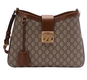 GUCCI Padlock medium GG logo supreme shoulder bag thumbnail 1