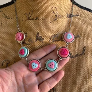 Boutique Kawaii Button Necklace thumbnail 4