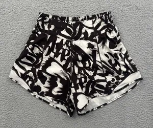 Lululemon Hotty Hot High Rise Shorts 4" Monarch Bloom Athletic Gym‎ Women's 4 thumbnail 1