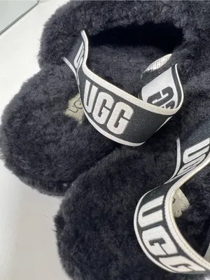 UGG black Fluff Yeah Slide Slippers size 9 thumbnail 9