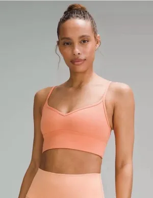 Lululemon Athletica Peach Sports Bra thumbnail 1