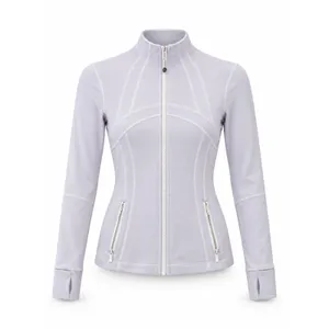 Lululemon Define Jacket Womens Size 2 Light Purple Full Zip Thumbholes thumbnail 2