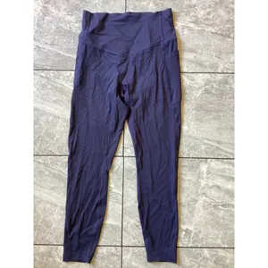 Halara NWOT Womens High Waisted Pocket Leggings Navy Blue Athletic Yoga Pants M thumbnail 2