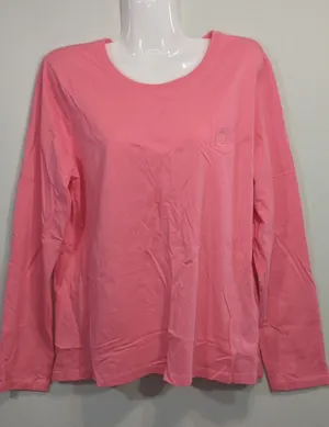 Lauren Ralph Lauren Pink Crew Neck Cotton Top Womens XL Coastal‎ grandma Barbie thumbnail 1