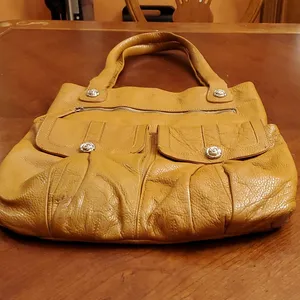 Rough Roses leather Bag Tan thumbnail 2