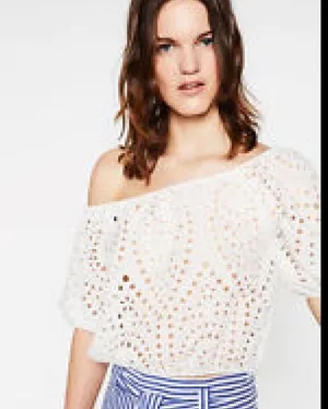 Zara cropped blouse thumbnail 3