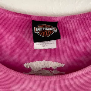 Harley Davidson Vintage Y2K Pink Tie Dye Rocklin, CA Graphic Muscle Tee Tank Top thumbnail 7