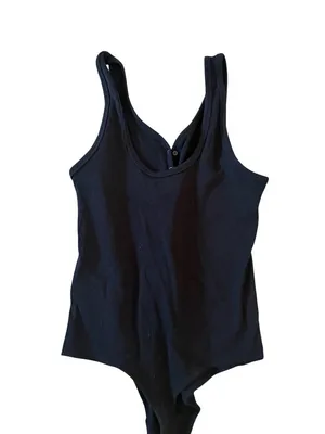 ABERCROMBIE & FITCH Soft Collection Black Bodysuit Size L thumbnail 4