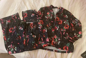 Victoria's Secret bows and floral pj set thumbnail 1