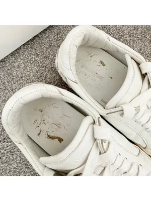 Zadig Voltaire Sneakers Size 7‎ EU 38 White Leather Distressed Star Alternative thumbnail 7