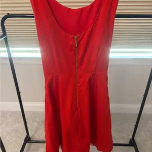kate spade Red Sleeveless Midi Dress with Bow Detail thumbnail 3