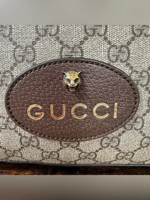 Gucci Neo GG Supreme Camera Crossbody Bag Web Strap Feline 476466 thumbnail 6