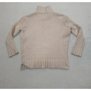 Philosophy Republic Clothing Women Beige Chenille Mock Neck Ribbed Sweater XS thumbnail 2