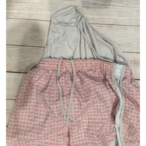 Nike Running Shorts Women's Large Pink White Just Do It Print Brief Lined thumbnail 3