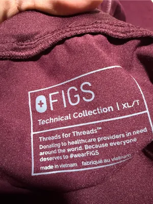 Figs scrub Jogger Pants Burgundy XL/T thumbnail 8