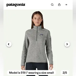 Patagonia Women's Better Sweater® 1/4-Zip Fleece top sz S thumbnail 5