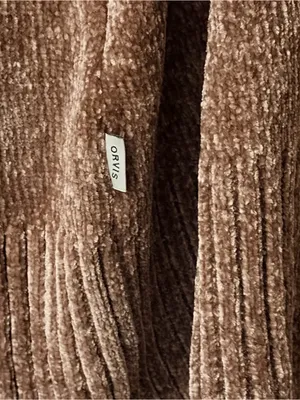 Orvis Brown Chenille Open-Front Shawl Cardigan thumbnail 9