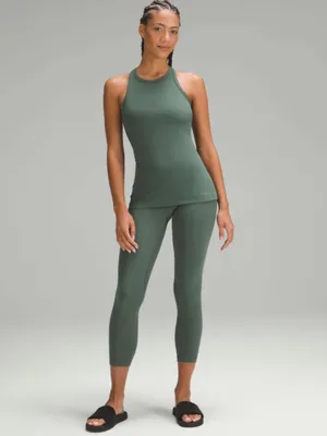 Lululemon Align High-Rise Pant 25" Dark Forest Sage Green Size 2 thumbnail 3