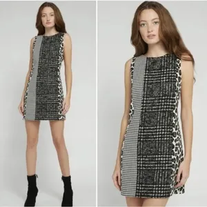ALICE + OLIVIAClyde Patchwork Shift Dress‎ thumbnail 2