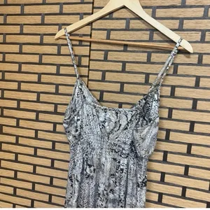 Dots Metallic Snake Print‎ Maxi Dress Size Medium thumbnail 5