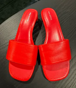 Urban Outfitters block heel sandals red thumbnail 1