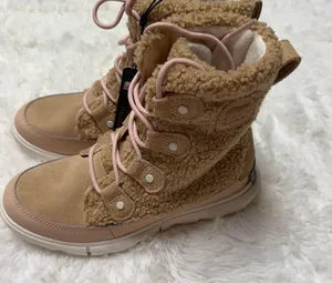 New Women's Joan Cozy Tan and Cream Sorel Shearling Boots thumbnail 4