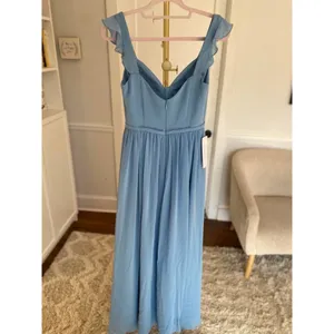 Azazie Chiffon Maxi Dress Romantic‎ Wedding Guest Gown Quiet Luxury Old Money A4 thumbnail 3